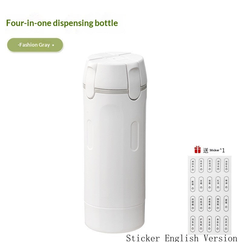 4-in-1 Leakproof Travel Dispenser Bottle