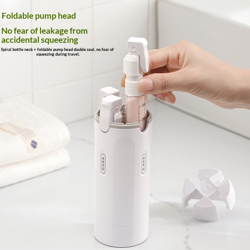 4-in-1 Leakproof Travel Dispenser Bottle