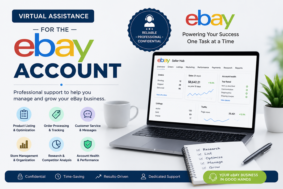 Virtual Assistance for the eBay Account