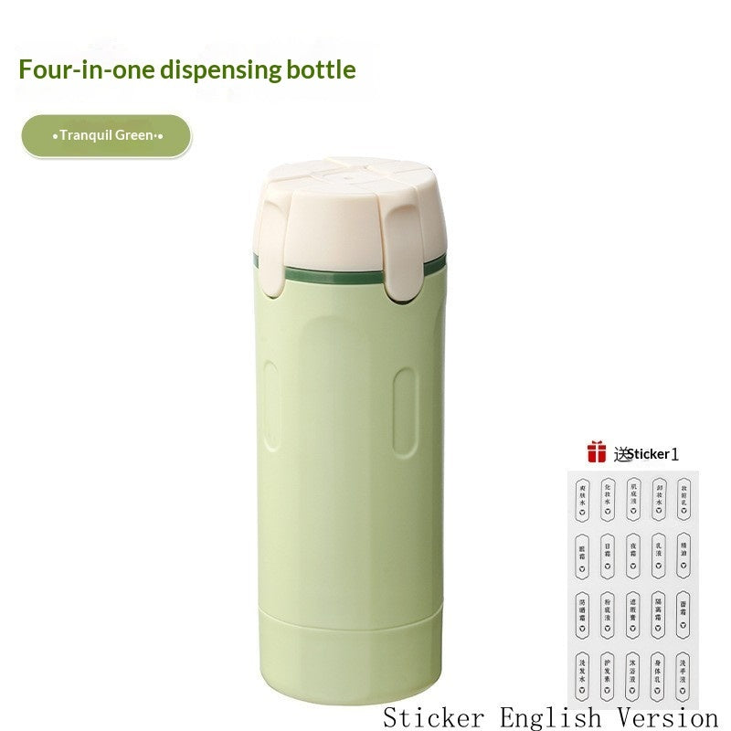 4-in-1 Leakproof Travel Dispenser Bottle