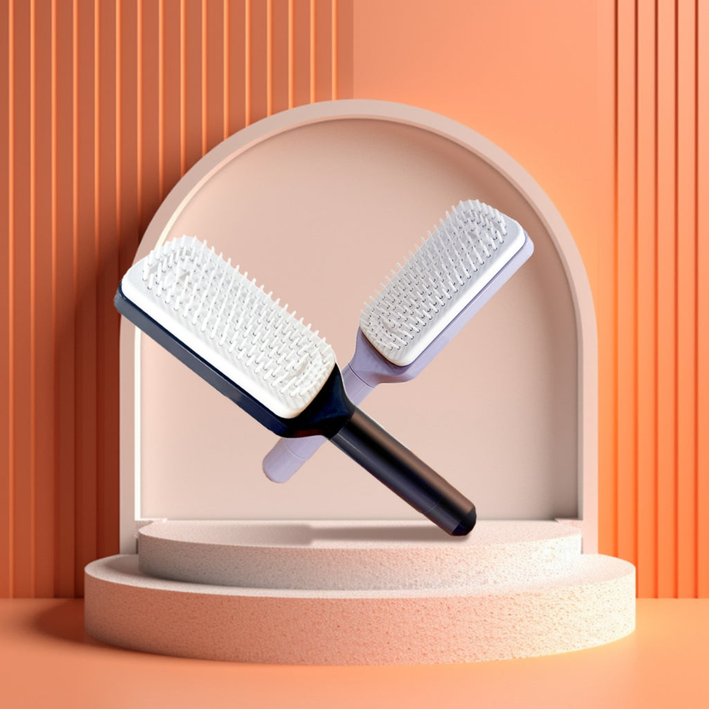 Rotating Anti-Tangle Cleaning Hair Comb