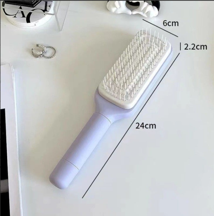 Rotating Anti-Tangle Cleaning Hair Comb